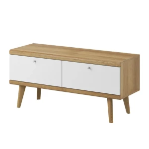 Szafka RTV Optimo 107 cm Dąb Riviera + Biały