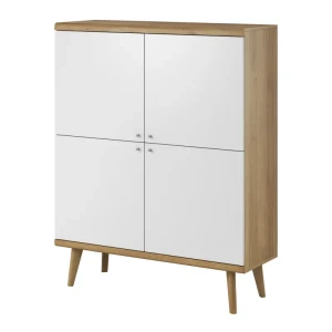 Komoda Optimo 107 cm Dąb Riviera + Biały