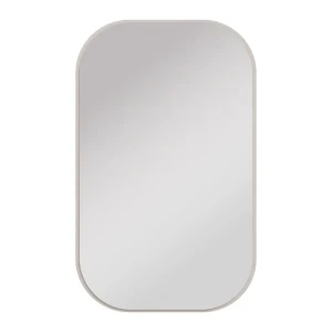 Owalne lustro Fiero 110 cm obrzeże Beż piaskowy