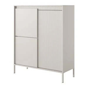 Wysoka Komoda Nelio Beżowa z szufladami 103 cm