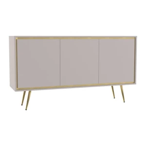 Komoda Fiore 150 cm Kaszmir + złote wstawki