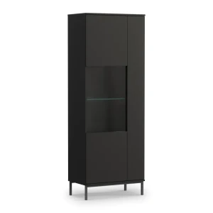 Witryna Amber 190 cm Czarna