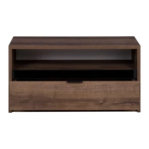 Szafka RTV Woody 90 cm Dąb Monastery + czarny połysk