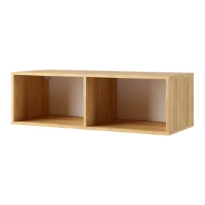 Półka Olio 100 cm Dąb Złoty + Biały