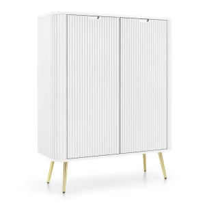 Komoda Nole 103 cm biała + złote nogi