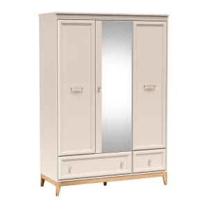 Szafa z lustrem Belumi 136 cm Kaszmir + Dąb