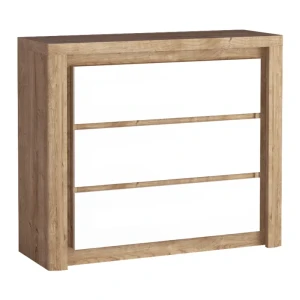 Komoda Melva 114 cm Dąb Ribbeck + Biały