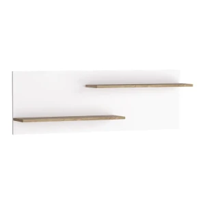Półka na ścianę Melva 120 cm Dąb Ribbeck + Biały