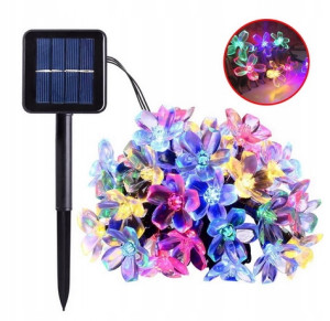 Lampki Ogrodowe Girlanda Kwiatki 5m 20 Lampek Led