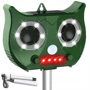 Solarny Odstraszacz Zwierząt + Lampa Led