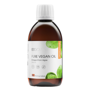 Eqology Pure Vegan Oil - Najlepsza Wegańska Omega-3 300 Ml Dha, Epa, Gla