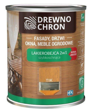 Zestaw Lakierobejca 2 W 1 Tik 0,2L Drewnochron + Pędzel Włoski 70 mm GRATIS