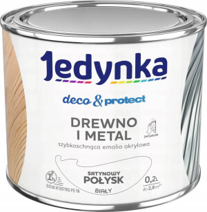 Farba Deco & Protect Drewno I Metal Biały Połysk 0,2L Jedynka-Tikkurila