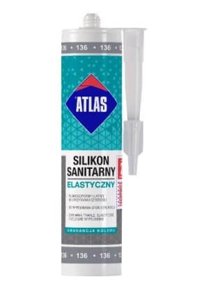 Silikon Sanitarny Elastyczny Czarny 280 Ml Atlas