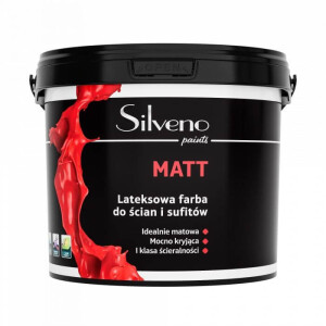 Farba Matt Effect Biała Baza 10L Silveno