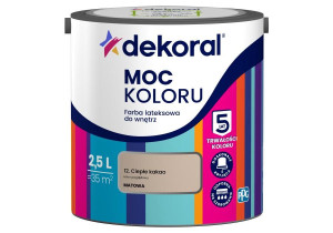 Farba Lateksowa Moc Koloru Ciepłe Kakao 2,5l Dekoral