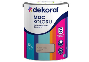 Farba Lateksowa Moc Koloru Ciepłe Kakao 5l Dekoral