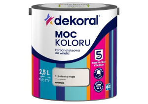 Farba Lateksowa Moc Koloru Jesienna Mgła 2,5l Dekoral
