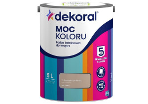 Farba Lateksowa Moc Koloru Kawowa Pralinka 5l Dekoral