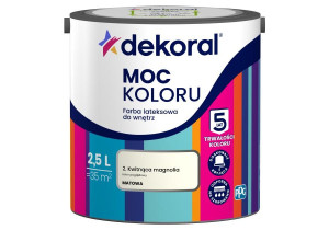 Farba Lateksowa Moc Koloru Kwitnąca Magnolia 2,5l Dekoral