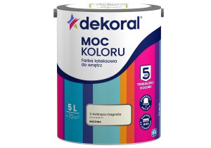 Farba Lateksowa Moc Koloru Kwitnąca Magnolia 5l Dekoral
