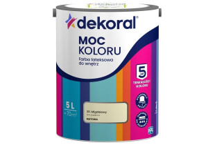Farba Lateksowa Moc Koloru Migdałowy 5l Dekoral