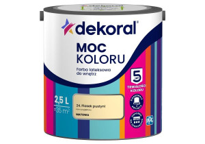 Farba Lateksowa Moc Koloru Piasek Pustyni 2,5l Dekoral