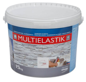 Klej do kamienia dekoracyjnego MULTIELASTIK 15 kg Stegu