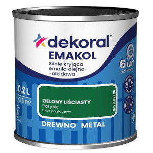 Emalia Olejno-Alkidowa Emakol Strong Zielony Liściasty 0,2L Dekoral