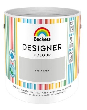 Farba Lateksowa Designer Colour Light Grey 2,5L Beckers