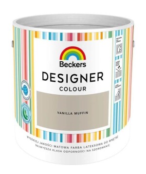Farba Lateksowa Designer Colour Vanilla Muffin 2,5L Beckers