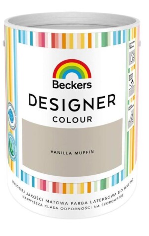 Farba Lateksowa Designer Colour Vanilla Muffin 5L Beckers