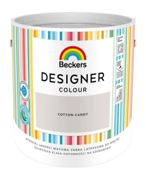 Farba Lateksowa Designer Colour Cotton Candy 2,5L Beckers