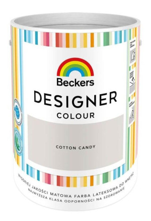 Farba Lateksowa Designer Colour Cotton Candy 5L Beckers