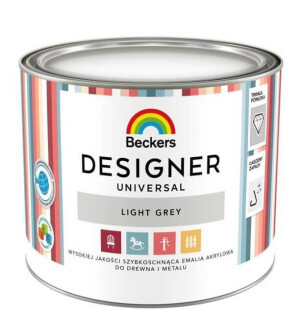 Emalia Akrylowa Designer Universal Light Grey 0,5L Beckers