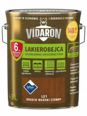 Lakierobejca Orzech Włoski Ciemny L21 4,5L Vidaron