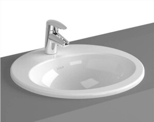 Umywalka Wpuszczana W Blat Z Otworem Na Baterię S20 Biała 5468B003-0001 Vitra
