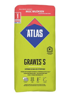 Zaprawa klejąca do styropianu Grawis S 25 kg Atlas