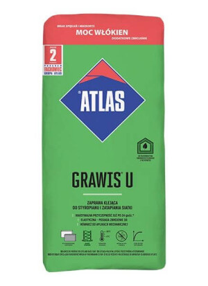 Zaprawa klejąca do styropianu Grawis U 25 kg Atlas