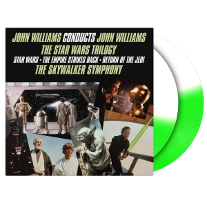 WILLIAMS, JOHN - JOHN WILLIAMS CONDUCTS: THE STAR WARS TRILOGY (GREEN/WHITE SPLIT VINYL)