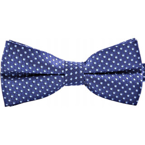 Muszka mucha granatowa męska elegancka z wypustką!