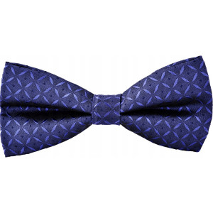 Mucha granatowa muszka męska elegancka z pudełkiem