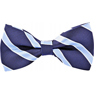 Mucha granatowa błękitna muszka męska elegancka