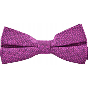 Mucha ciemny róż fiolet męska elegancka + poszetka