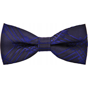 Mucha męska muszka elegancka granat czarna zestaw
