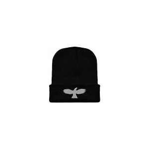 Orzeł czapka zimowa czarna podwójna ciepła akryl