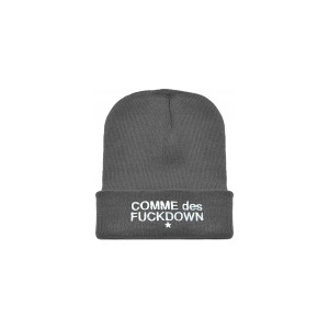 Czapka zimowa szara 100% akryl podwójna ciepła