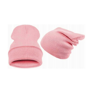 Czapka mięciutka beanie smerfetka dwuwarstwowa