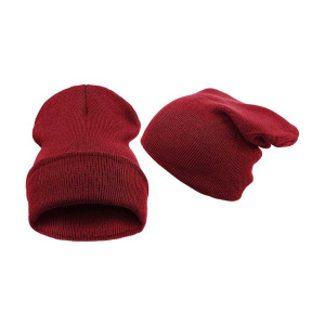 Czapka beanie smerfetka zimowa krasnal dwuwarstwow