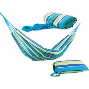 Bawełniany hamak do ogrodu 200x80 bujak pokrowiec